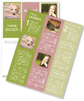 Canine Resting On The Rug Newsletter Template