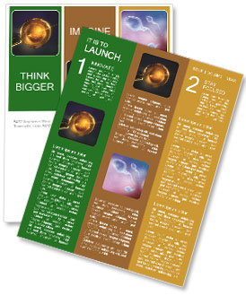 High-Quality 3D Rendering Of Ivf Close-Up For In Vitro Fertilization. Newsletter Template