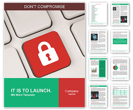 Keyboard Security Button In Red: Function And Use Word Template