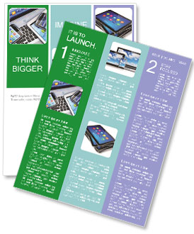 Exploring Mobility And Modern Telecommunication With Tablets, Smartphones, And Laptops Featuring Colorful Interfaces Newsletter Template