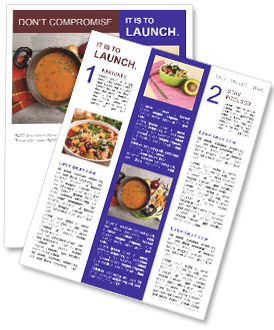 Fresh Vegetable-Topped Tomato Soup In Rustic Wooden Bowl: A Stunning Top-View Display Newsletter Template