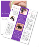 Stunning Brown Eyes Adorned With Long Eyelashes On A Beautiful Woman Newsletter Template
