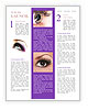 Stunning Brown Eyes Adorned With Long Eyelashes On A Beautiful Woman Newsletter Template