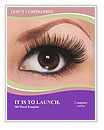 Stunning Brown Eyes Adorned With Long Eyelashes On A Beautiful Woman Word Template