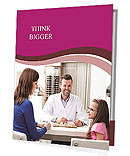 Optical Shop Visit: Mother And Daughter Shopping For New Glasses Presentation Folder