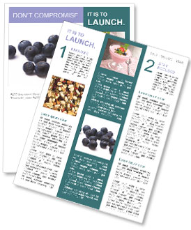 Discover The Nutritional Benefits And Delicious Recipes Of Fresh Blueberries Newsletter Template