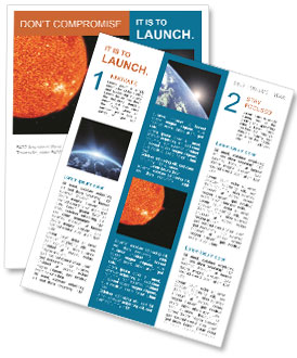 Nasa-Furnished Image: Comparing Sizes Of Sun And Earth Newsletter Template