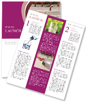 Flowing Water In Park Drinking Fountain: A Refreshing Oasis Newsletter Template