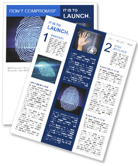 Advanced Technology For Reliable Fingerprint Identification System Newsletter Template
