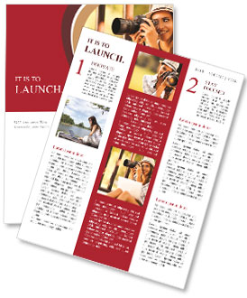 Stunning Woman Photographer Capturing Photos In The Park Newsletter Template