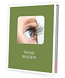 Close-Up Of Woman's Eye With Long Eyelashes Presentation Folder