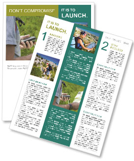 Outdoor Navigation: Handheld Gps Devices For Hiking And Walking Activities Newsletter Template