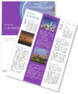 Downtown Knoxville, Tennessee, Usa Skyline: A Stunning View Newsletter Template