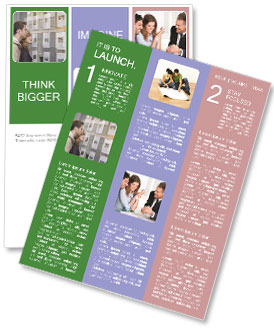 Young Couple Observing Real Estate Office Window Display From The Side View Newsletter Template