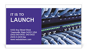 The Benefits And Functions Of A Network Hub In Networking Systems Business Card Template