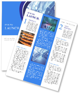 Closeup Of Fiber Optic Network Cables With Shallow Depth Of Field And Selective Focus Newsletter Template