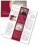 Man's Hand Holding Smartphone Displaying Virtual Screen In Close-Up Newsletter Template