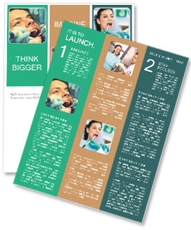Selective Focus Of A Youthful Man At The Dentist's Office Newsletter Template