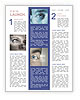 Male Eye Recognition Scan Up Close For Identification Purposes Newsletter Template