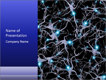 Pattern Of Brain Cells That Repeats Smoothly And Continuously PowerPoint Template
