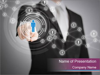 Boost Your Business Networking With Virtual Screens - Technology And Internet Concept PowerPoint Template