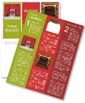 Illustration Of A Scene With Red Curtains, Heart, And Flare For Your Design Newsletter Template