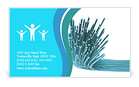 Discovering The Benefits And Applications Of Optical Fibers Business Card Template