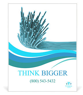 Discovering The Benefits And Applications Of Optical Fibers Poster Template