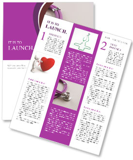 Closeup Of A White Stethoscope: Detailed View Newsletter Template