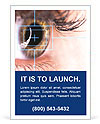 Close-Up View Of Eye Laser Surgery For Beauty Enhancement Ad Template
