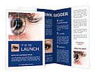Close-Up View Of Eye Laser Surgery For Beauty Enhancement Brochure Template
