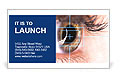 Close-Up View Of Eye Laser Surgery For Beauty Enhancement Business Card Template