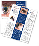 Close-Up View Of Eye Laser Surgery For Beauty Enhancement Newsletter Template