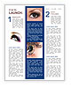Close-Up View Of Eye Laser Surgery For Beauty Enhancement Newsletter Template
