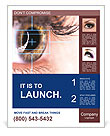 Close-Up View Of Eye Laser Surgery For Beauty Enhancement Poster Template