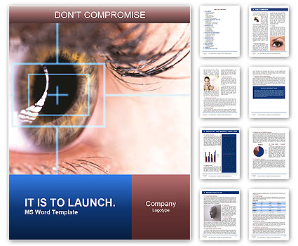 Close-Up View Of Eye Laser Surgery For Beauty Enhancement Word Template