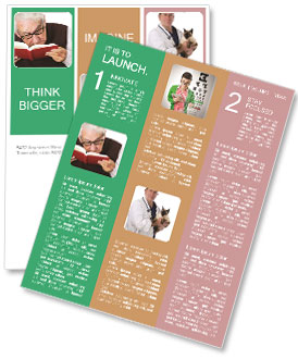 Senior Man With Eyesight Problems Holding Book: Closeup Portrait On White Background Depicting Age-Related Changes And Emotional Newsletter Template