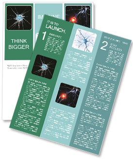 Neuronal Cell 3D Illustration: A Detailed View Newsletter Template