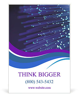 Background On Fiber Optic Technology In Internet Infrastructure Ad Template