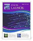 Background On Fiber Optic Technology In Internet Infrastructure Flyer Template