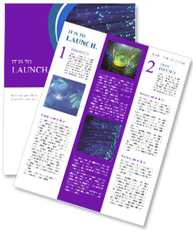 Background On Fiber Optic Technology In Internet Infrastructure Newsletter Template