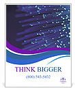 Background On Fiber Optic Technology In Internet Infrastructure Poster Template