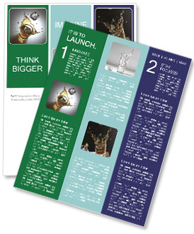 Splash Of An Ice Cube In A Full Glass Of Liquid Newsletter Template