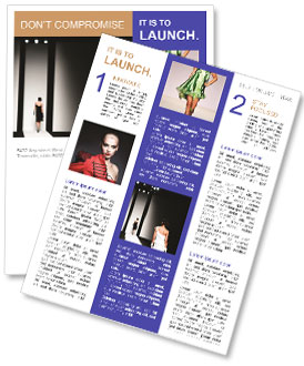 Fashion Show Newsletter Template