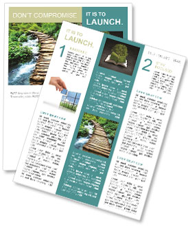 Wooden Bridge Newsletter Template