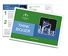 Iced Water Postcard Template
