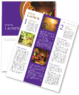 Homelike Countryside Dinner Newsletter Template