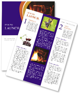 Two Glasses Of Wine Newsletter Template