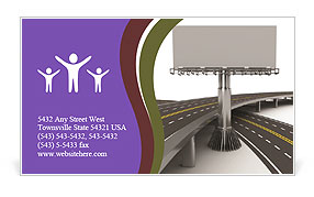 Highway Billboard Business Card Template