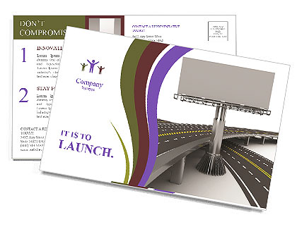Highway Billboard Postcard Template